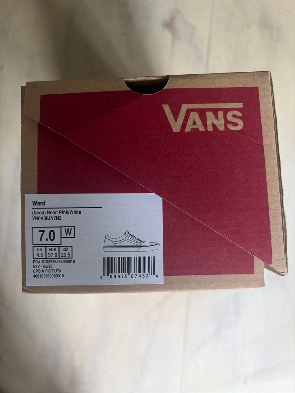 VANS Old Skool Pink/White Canvas Low Top Lace-Up Sneakers Women’s US Size 7 NWT - Picture 10 of 10